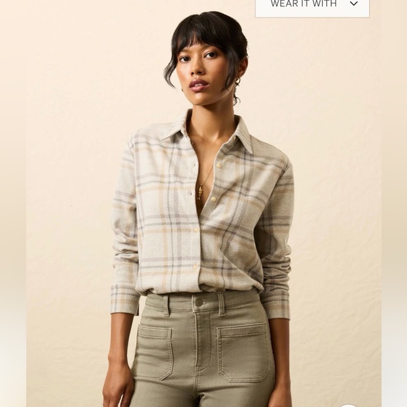 Faherty Tops - FAHERTY | Classic sweater shirt Sandy Trails Plaid